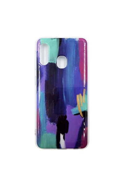 REDz Accessories Carcasă compatibilă cu Samsung A20e model Modern Art, silico...