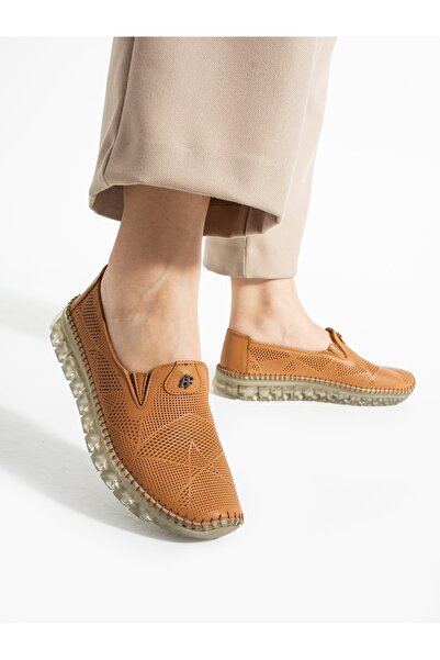 ALEMDAR AYAKKABI VAMOS Taba Жіноче взуття з натуральної шкіри