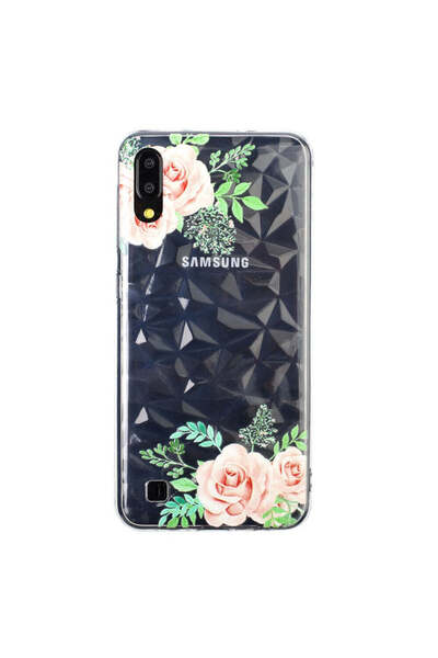 REDz Accessories Carcasă compatibilă cu Samsung A10, model roz cu diamant, re...