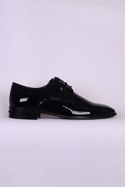 Pierre Cardin 7030 Leather Men's Black Patent Leather Classic Shoes