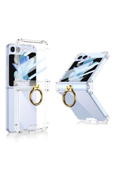 REDz Accessories Husă Luxe Grip, suport inelar, compatibilă cu Samsung Galaxy...