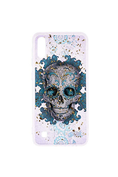 REDz Accessories Carcasă compatibilă cu modelul Samsung A10 Skull, rezistentă...