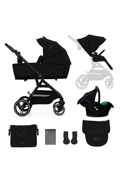 Kinderkraft Yoxi 3in1 Stroller (MINK PRO) Pure Black