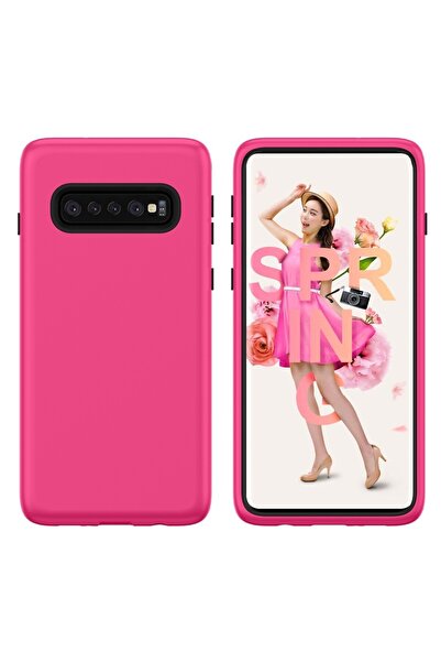 REDz Accessories Carcasă compatibilă cu Samsung S10, roșu deschis, combinație...