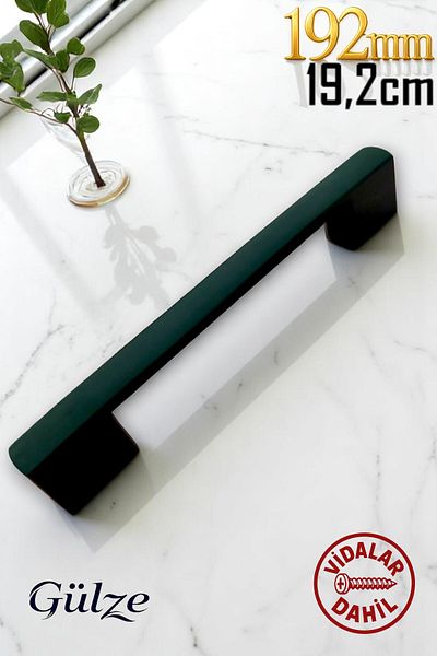 GÜLZE HOME 160-192mm MÂNER DE MOBILIER MODEL BLACK BRIDGE - BUCĂTĂRIE, SERTAR, MÂNER DE DULAP (PLASTIC DUR)