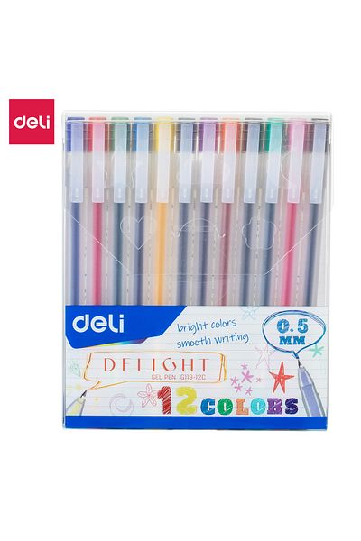 Deli Gel Pen ASST. EG119-12C