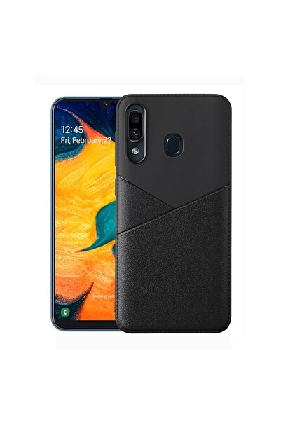 REDz Accessories Λεπτή θήκη TPU, συμβατή με Samsung A30 / A20, μαύρη, σχεδιασ...