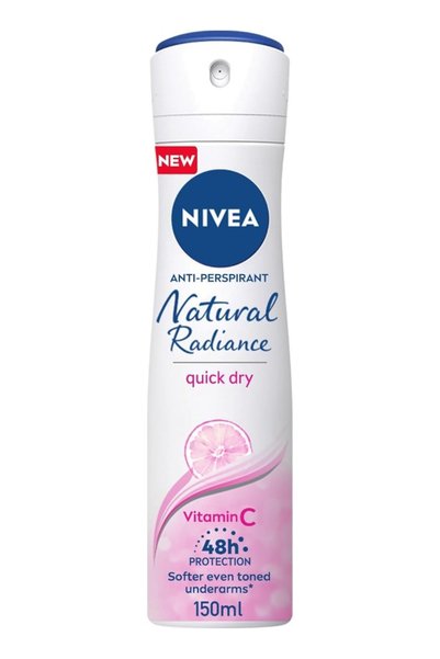 NIVEA Antiperspirant Spray for Women, 48h Protection, Natural Radiance, 150ml