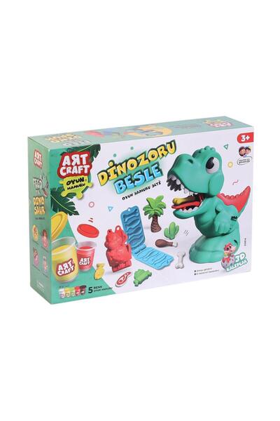 lowell home 03814 Feed the Dinosaur Play Dough Set 280 Gr