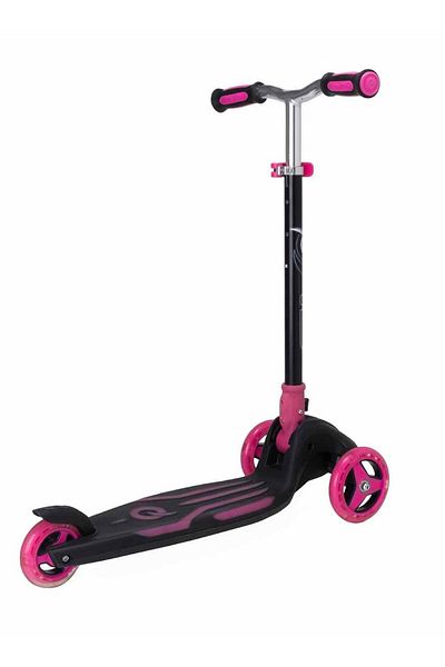 PopŞeker 3 Wheel Foldable Illuminate Lighted Pink Scooter