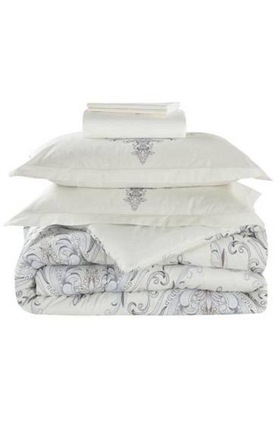 Canon 3-Piece Cotton Checked Single Bedspread - Cannon Hana 200 Stitch Count with Stitched Filling