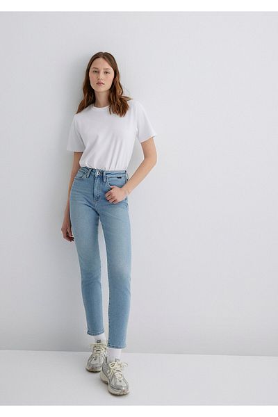 Mavi Star Gold Shape Misty Ice Blue Jean Trousers 101077 -89180