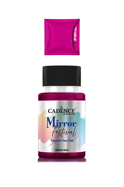 Cadence MF07 Fuşya Cam Boyası Şeffaf 50ML - Cadence Mirror Festival