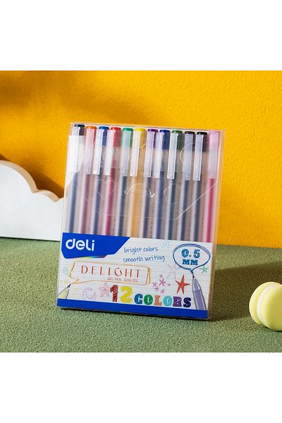 Deli Gel Pen ASST. EG119-12C