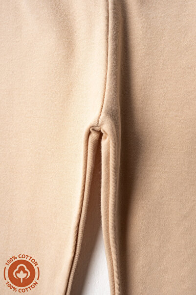 Miniel Unisex Baby 100% Organic Cotton Combed Cotton Baby Trousers Single Bottom Leggings Model