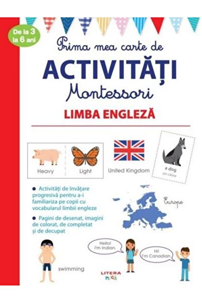 Editura Litera Prima mea carte de activitati Montessori. Limba engleza