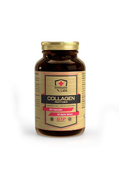 Immune Labs Colagen Peptide 800mg, 60 capsule, Immune Labs, Supliment alimentar pentru sanatate