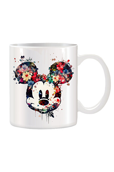 OEM Εξατομικευμένη λευκή κούπα με τον Μίκυ Μάους, INOVATIX®. 330 ml