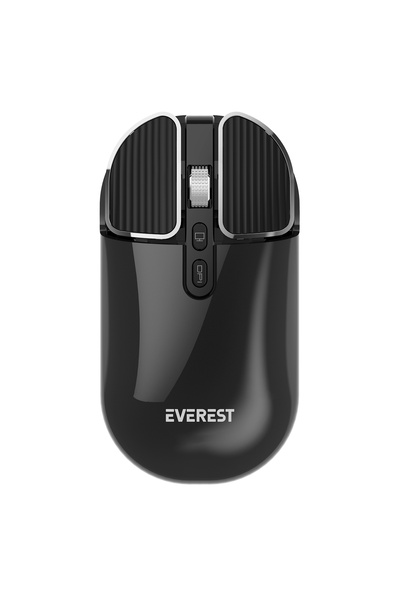 Everest Sm-620 2in1 Bluetooth 2,4ghz Şarjlı Siyah Süper Sessiz Mobil-tv-pc Destekli Kablosuz Mouse