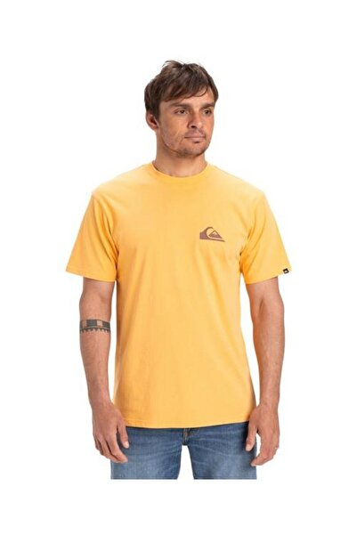 Quiksilver Eqyzt08042-Ngr0 Ev Mini Logo Ss Men's Sports T-Shirt Yellow