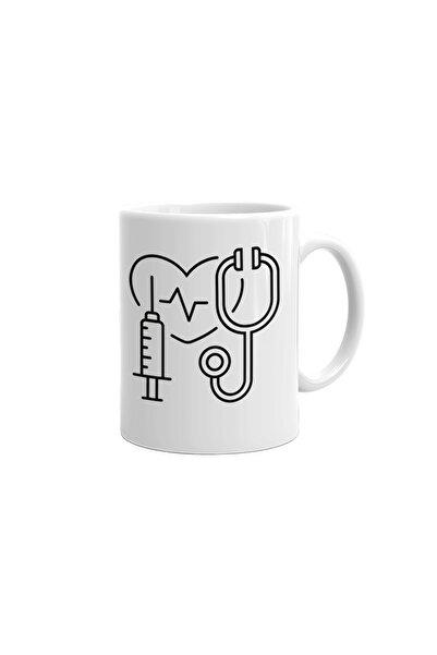 OEM Cană albă personalizată pentru asistentă medicală, INOVATIX®. 330ml