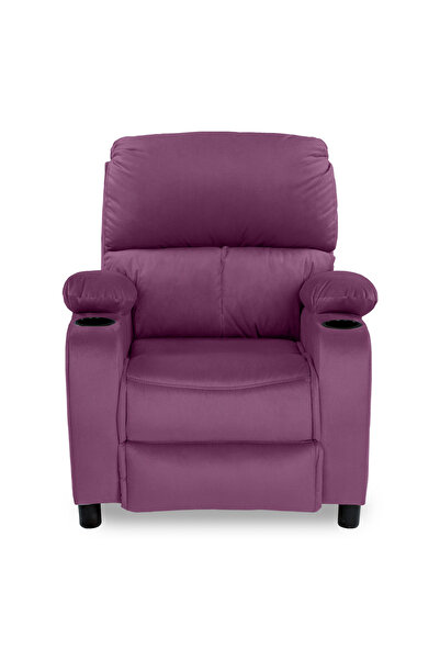 In House Velvet Classic Cinematic Recliner Chair with Cups Holder NZ70