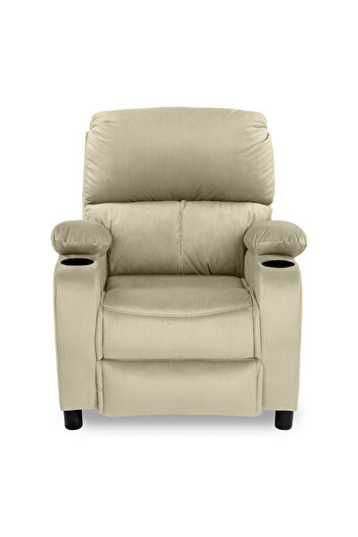 In House Velvet Classic Cinematic Recliner Chair with Cups Holder NZ70