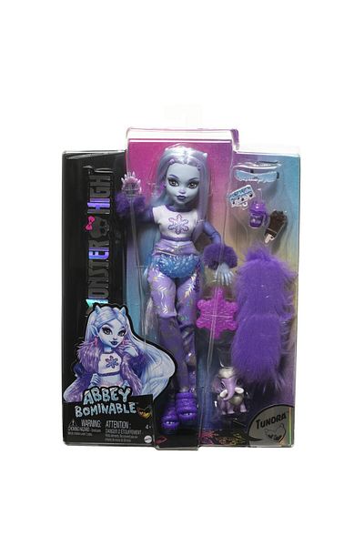mattel Monster High Abbey Bominable Doll and Tundra Animal