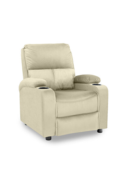 In House Velvet Classic Cinematic Recliner Chair with Cups Holder NZ70
