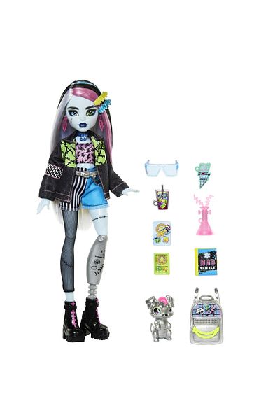 mattel Monster High Frankie Stein Doll and Watzie Pet
