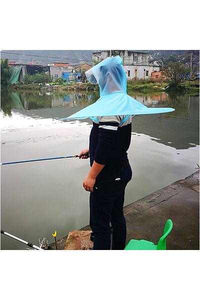 zola Pelerină de ploaie pentru cap și umeri, suport pentru brațe, diametru 90 cm, albastră