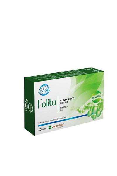 Acvison Folita 4Th Generation Folic Acid Methylfolate 30 Tablets