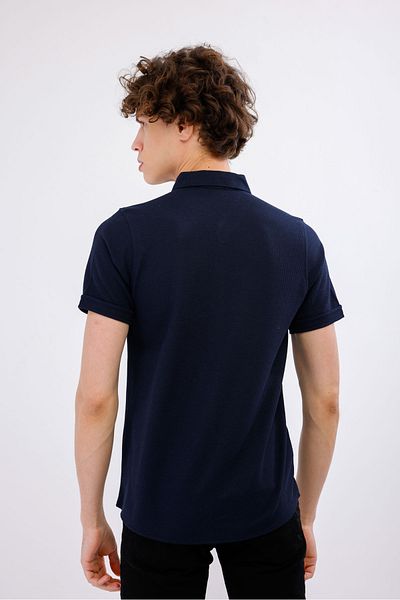 Decas MARINUS κοντομάνικο πουκάμισο - Navy Blue