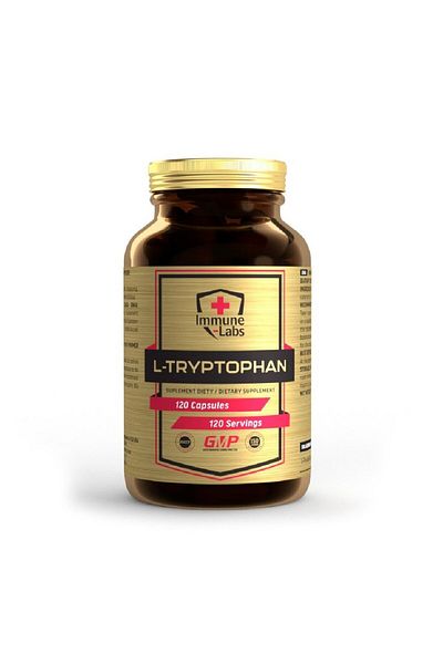 Immune Labs L-triptofan, 120 capsule, Immune Labs, Supliment alimentar pentru relaxare