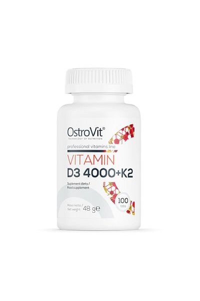 Ostrovit Vitamin D3 4000 + K2, 100 tablets, Ostrovit, Health food supplement