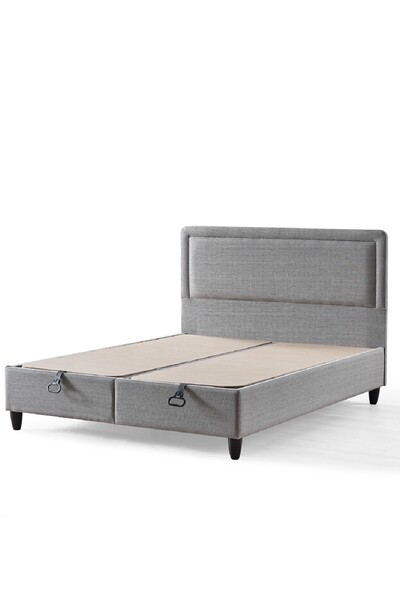 CENNET YATAK Melisa Çift Kişilik Sandıklı Baza ve Başlık 2’li Set Geniş Depolama