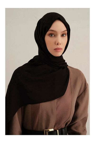 Armine Lyocell Naia Square Monogram Shawl