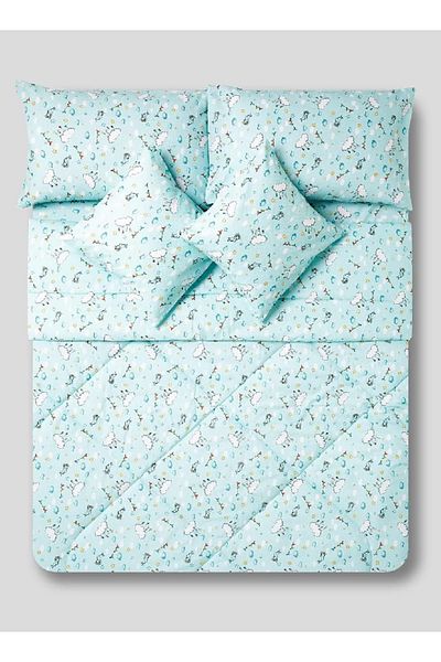 RISHAHOME 6-Piece King Size Comforter Set – 100% Cotton | Comforter, Fitted Sheet, 4 Pillowcases