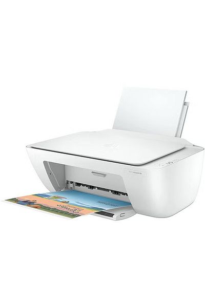 HP طابعة ديسك جيت 2320 الكل في واحد، بمنفذ USB، طابعة صغيرة للطباعة والمسح الضوئي والنسخ - 7WN42B أبيض