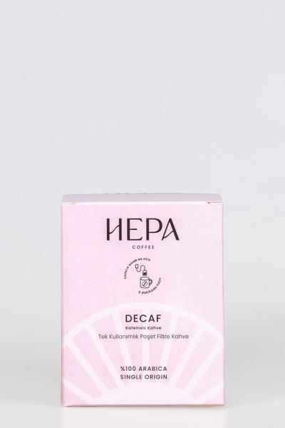 Hepa Coffee Decaf Tek Kullanımlık Poşet Filtre Kahve 10'lu Paket