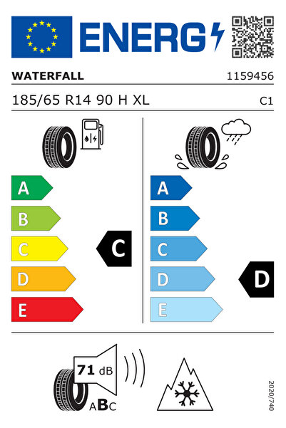 waterfall 185/65 R14 90H XL Quattro 4Seasons Oto 4 Mevsim Lastiği (2025 Üretim)