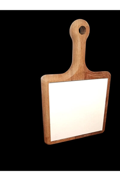 MyDafni İçi 20x20 Kare Ham Çini Bisküvisi ve Ahşap Kesme Tahtası Şeklinde Sunumluk