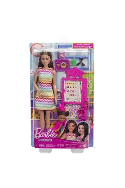 Barbie set de joaca papusa barbie satena face cariera profesoara