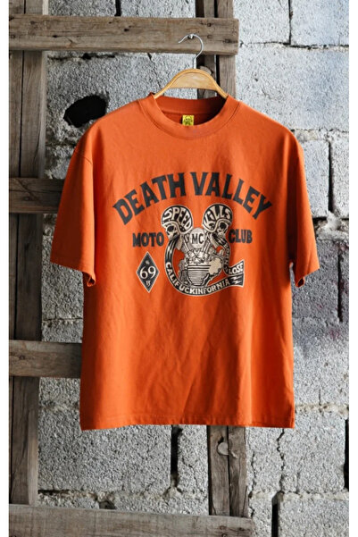 Overdrive Death Valley Oversize Unisex Orange T-Shirt