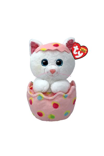 TY Boos Giggles 15cm Plush Cat In Egg