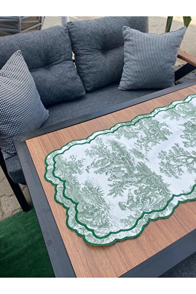 ZEN DEKOR PERDE Toile De Jouy Runner