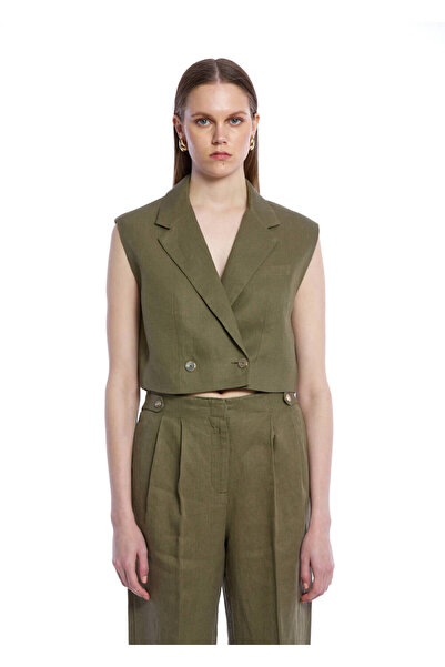 Knitss Khaki Linen Vest