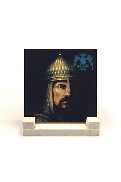 Sadrazam Sultan Alparslan Printed Natural Stone Desktop (10 X 10 Krt-149)