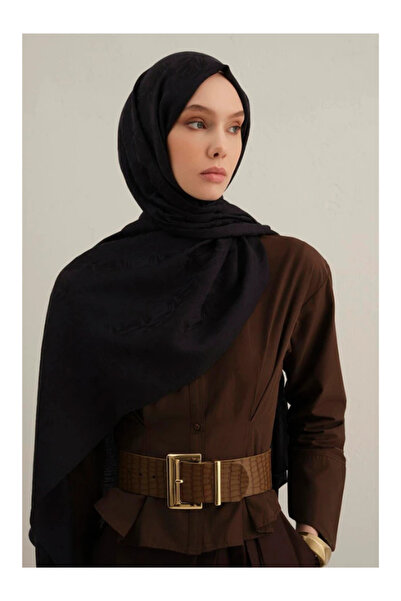 Armine Lyocell Naia Square Monogram Shawl