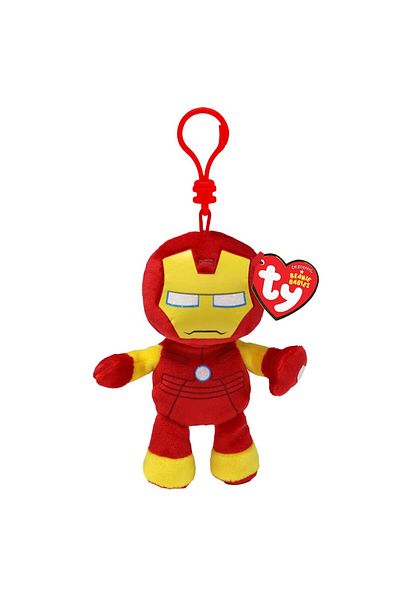 TY Plus Keychain 8.5cm Beanie Babies Marvel Iron Man